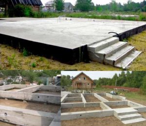 Три вида фундаментов домов из бруса