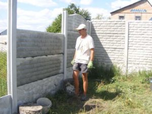 Установка еврозаборов