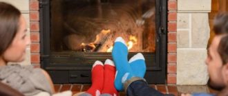 Как греет камин